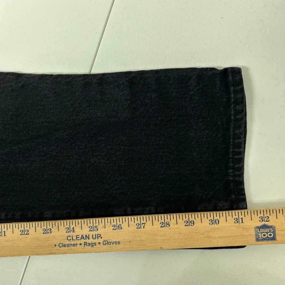 Levi's 501 Original Jeans Mens 32x32 Black Button Fly Straight Leg Denim